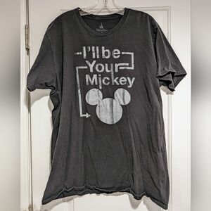 Disney "I'll Be Your Mickey" Black T-Shirt XL